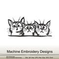 Cats Machine embroidery designs, Cat embroidery file, Instant doqnload