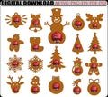 19 Christmas Chocolate Holder SVG, Holder Cricut Silhouette, Glowforge Svg, Laser Cut File, Christmas Tree, Santa, Gingerbread Holder Svg