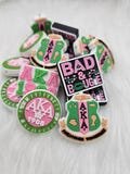 Alpha Kappa Alpha Focal Bead, Sorority D9 Bead, Food Grade Silicone Bead, Beadable Keychain, Beadable Pen, Gifts for Her