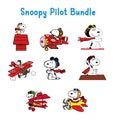 Snoopyy Pilot PNG digital images |  instant download