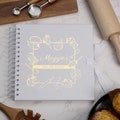 Personalised Recipe Book, Cook Book, Bakers Book White Cover