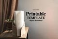 Paper Towel Holder Slab Building Template | Pottery Template | Ceramis Tools for Beginners | Clay Templates Tutorial | Towel Rack