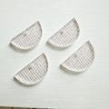 Boho pendant or connector half circle Earring blanks -8pcs, Earring Findings, Acrylic Earring Pendants, Blank Components, DIY Supplies