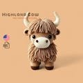 Highland Cow Crochet Pattern , Amigurumi Cow Plushie Crochet Pattern, Highland Cow Stuffed Plush Pattern, PDF