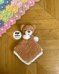 Crochet Bear Lovey, Crochet Baby blanket Pattern, Crochet lovey, DIY baby shower gift, DIY Baby Gift, Crochet pattern for Beginner