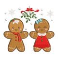 Christmas Gingerbread Boy Girl Embroidery Design, Gingerbread Cookies Embroidery Design, Gingerbread Gnome Embroidery File, Digital Download