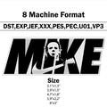 Halloween Icon Michael Myers x Mike Embroidery Design Nike-Inspired Design,Nike Swoosh Halloween Embroidery Design,Horror Movie Embroidery