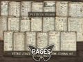 Vintage ledger papers printable Old journal half pages Digital antique scrapbook papers Rustic journal backing page Printful junkjournal kit