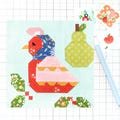 Partridge in a Pear Tree Christmas Quilt Block PDF Holiday pattern - Makes 6 inch, 9 inch, 12 inch, 18 inch, 24 inch Finished Blocks