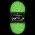 Scheepjes Glow Up Glow in the Dark Yarn ? white, fluorescent, neon green, crochet knitting thread, great for Halloween DIY decorations