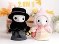 Plague Doctor and Nurse Amigurumi Crochet Patterns ? US terms PDF