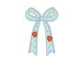 Christmas Festive Bow Applique machine embroidery designs floral thin narrow Poinsettia Flower ribbon Girly Bow many sizes from 4 to 8 inch