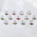 Birthstone Connector, 14k Gold Filled & Sterling Silver, Connectors For Permanent Jewelry, Jewelry Making, Zircon Stone Bracelet Charms