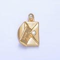 Dainty LOVE Letters Gold Charm Envelope Love You Pendant Dainty  Charm For DIY Jewelry Making Supply W101