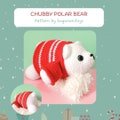 Crochet pattern - Chubby Polar Bear - Christmas amigurumi - 45 cm - Animals - Hugurumitoys