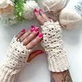Icy Thistle Fingerless Gloves *PATTERN ONLY*