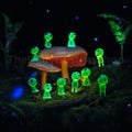 10Pcs Glow-in-the-Dark Marshian Spirits Miniature Figures - Luminous Kodama Garden Decor, Fish Tank Accessories, Small Plant Pot Ornaments