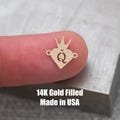 Queen of Heart  14Kt Gold Filled or Sterling Connectors Permanent Jewelry Bracelet or Necklace Permanent Jewelry Supply