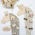 SVG hair clip holder unicorn, hair clip holder horse, macrame, for braiding, laser file including commercial license