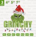 Christmas Cartoon Embroidery Design, Christmas Embroidery Design, Matching Christmas Embroidery Design, Instant Download