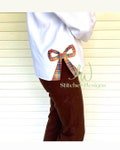 Side Bow Appliqu? Sweatshirt Design for Machine Embroidery Classic Straight Tailed Bow bean stitch applique machine embroidery design file