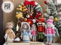 Crochet Bundle of Nativity Scene, Nutcrackers and Christmas Wreath, /Pattern, PDF, only English/ Crochet Christmas Ornaments, Christmas Gift