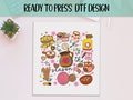 Tis The Season Ready to Press DTF, Mexican Christmas Print, Heat Press DTF Transfer, Pan Dulce Print, Mexican Snack DTF, Mexican Party Print