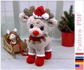 Rudolph the red nose amigurumi by Aleniya2 crochet PDF pattern tutorial