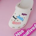 Custom 3D Printed Name Shoe Charm, Personalized Colorful Name Shoe Charm for Kids, Custom Text Shoe Buckles, Shoe Decor, Gifts for Friends