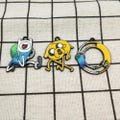 10/12pcs, Cartoon Anime Charm Enamel Charm Bracelet Charm Necklace Charm Earring Pendant Craft Supplies Diy Accessories Black Plated