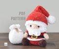 Santa Claus Crochet Pattern - Amigurumi Christmas Plushie - Beginner DIY PDF Toy - Holiday Craft Tutorial