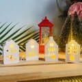Silicone Mold , 4 mini Light Houses kit ,LED Light House ,Pendant House ,Warm Light  House ,Handmade Raysin Resin Casting Mold