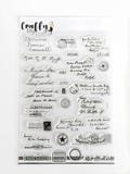 Crafty by Toni Adresses & Signatures A5 Stamp Set CBT0013