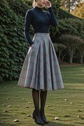 Midi Cottagecore  Skirt Sewing Pattern, Cottagecore Vintage Midi Flare Skirt Pattern, Full Circle Skirt Pattern, A0, A4 US Letter US 2 to 30
