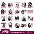 No You Hang Up SVG Bundle - Halloween SVG - Ghostface Valentine Shirt - Funny Valentine T-Shirt - Halloween Gift - Cut File Cricut - Clipart
