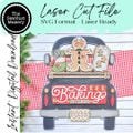 Add-on for Interchangeable Farmhouse Truck SVG | 12" and 24" Truck SV | Gingerbread Baking Truck | Christmas Interchangeable SVG