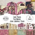 Lost Pages Tab Bound Junk Journal Folio Kit Grungy Victorian Rose Secret Library Ephemera Dark Academia Paper Craft Project Digital Download