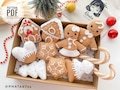 Crochet Gingerbread Ornaments/Pattern, PDF, English only/Gingerbread Men, Gingerbread House, Christmas, Christmas Ornament