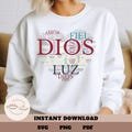 Christian Spanish Word Art Heart Svg, Dios SVG, Frases Cristiana Svg, Frases Religiosa Espa?ol SVG, Frases Biblica Svg, Frase Cristiana PNG