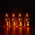Candle Lantern Silicone Mold, Advent 1, 2,3,4, Casting Mold,shadow box, light Box, Christmas house for LED light chain, decoration, Gifts