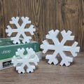 Snowflakes Silicone Molds, Casting Mold Decor Snowflake Signs, Tabletop Decorations Xmas Standing Table Sign, Raysin, Resin, Jesmonite