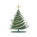 Wispy Holiday Tree Machine Embroidery Design - Instant Download - 9 Sizes - Christmas Tree Machine Embroidery Pattern