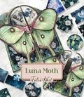 Lunar Witch Junk Journal Kit Printable Folio Pages Luna Moth Printable Pages Witchy Folio Kit Gothic Scrapbook Paper Witchy Junk [VF124]