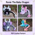 Revie The Baby Dragon pattern, Crochet Dragon Pattern, Crochet Baby Dragon, PDF