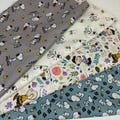 Snoopy and Charlie Brown cotton fabric assorted designs