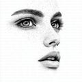 Woman Face Clipart | 5 High Quality JPGs | Digital Download | Art | Woman Eyes | Printable Watercolor Clipart | Paper Craft | Junk Journals