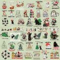 Christmas Black Cat PNG/SVG Bundle, Cute Cat Christmas Lights Svg, Funny Merry Catmas Png, Santa Claus Funny Cats Png, Vintage Christmas Cat