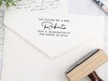 Future Mr and Mrs Address Stamp, Personalized Address Stamp, Self Inking Address Stamp, Newlywed Gift, Wedding Gift. Custom Stamp - A106