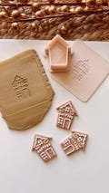 House Cutter (2pc), polymer clay, clay cutters, christmas cutters, holydays, clay tools