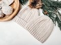 Snowy Wheat Puff Stitch Crochet Hat Pattern, Instant PDF Download + Video Tutorial. Winter Beanie in Sizes Newborn to Adult. Crochet Flat.